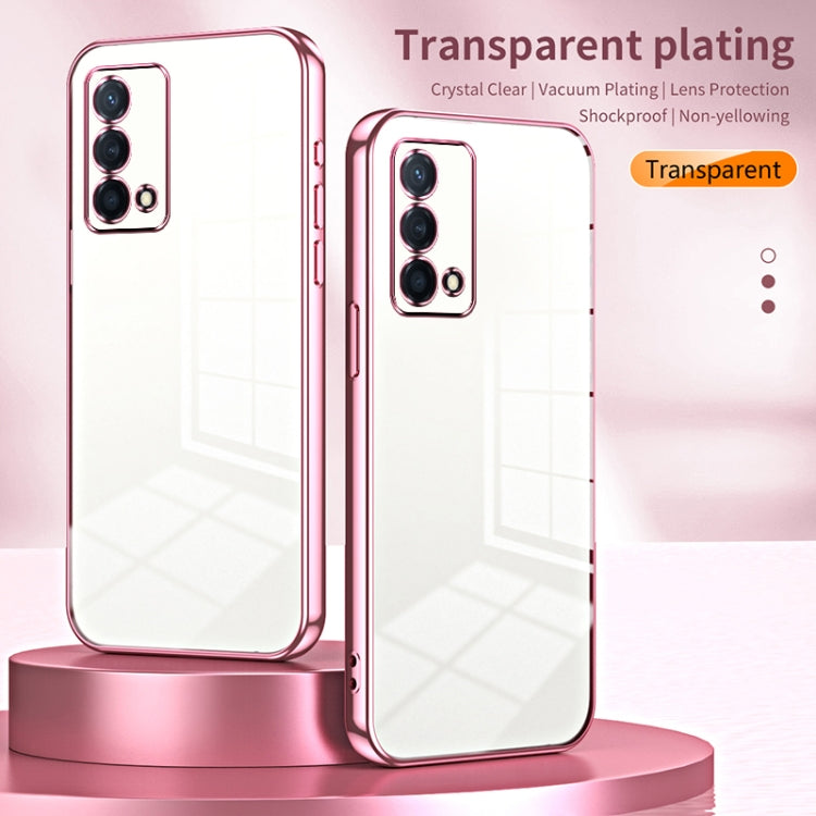 For OPPO K9 Transparent Plating Fine Hole Phone Case(Gold) - OPPO Cases by PMC TechLife | Online Shopping South Africa | PMC TechLife | Buy Now Pay Later Mobicred