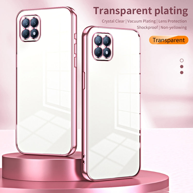 For OPPO Reno4 SE Transparent Plating Fine Hole Phone Case(Gold) - free shipping - PMC TechLife - Order now!