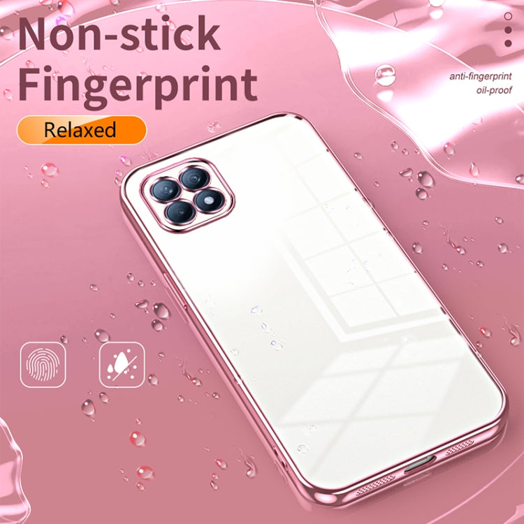 For OPPO Reno4 SE Transparent Plating Fine Hole Phone Case(Gold) - free shipping - PMC TechLife - Order now!