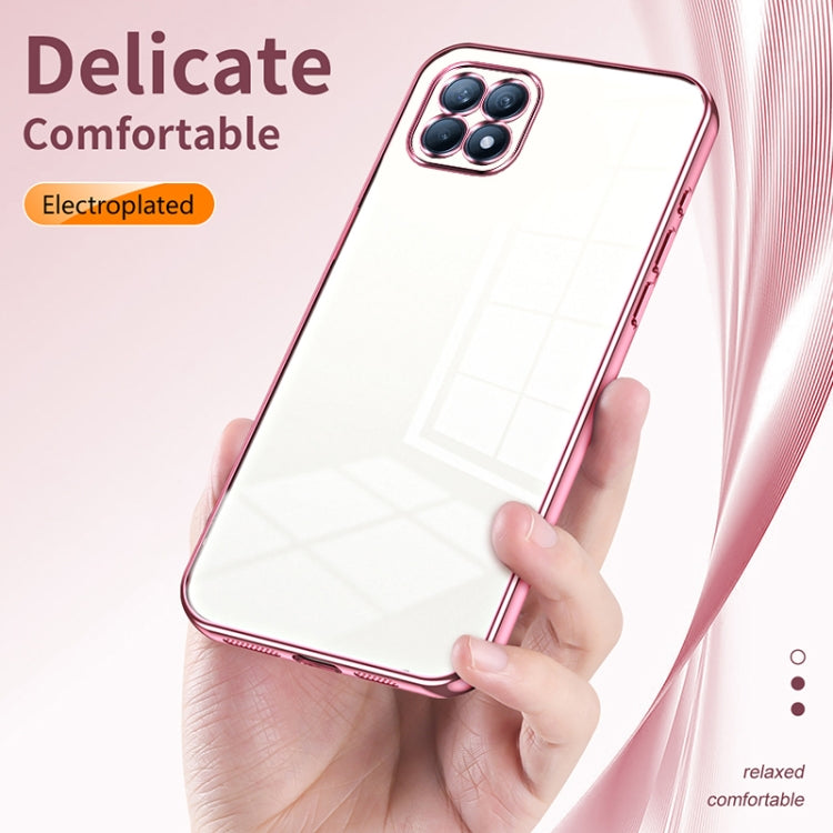 For OPPO Reno4 SE Transparent Plating Fine Hole Phone Case(Gold) - free shipping - PMC TechLife - Order now!