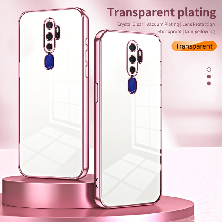 For OPPO A11x / A9 2020 Transparent Plating Fine Hole Phone Case(Transparent) - OPPO Cases by PMC TechLife | Online Shopping South Africa | PMC TechLife | Buy Now Pay Later Mobicred