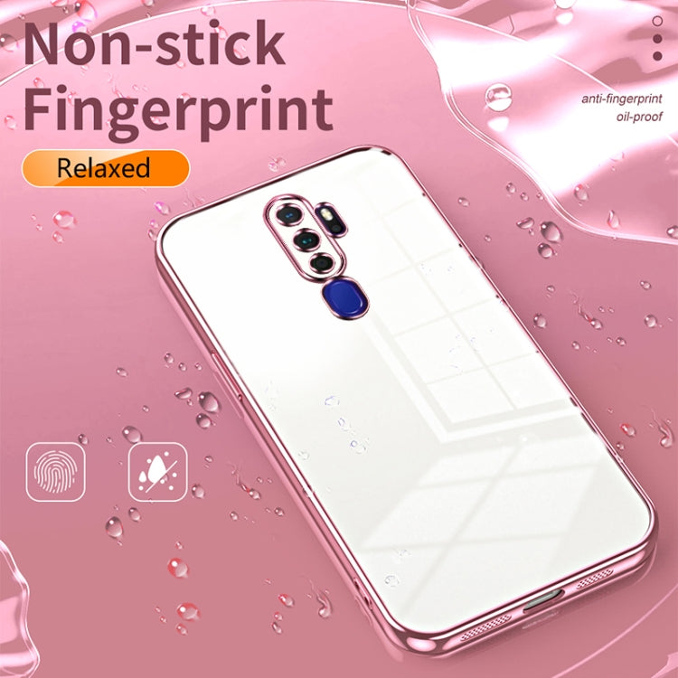 For OPPO A11x / A9 2020 Transparent Plating Fine Hole Phone Case(Transparent) - OPPO Cases by PMC TechLife | Online Shopping South Africa | PMC TechLife | Buy Now Pay Later Mobicred