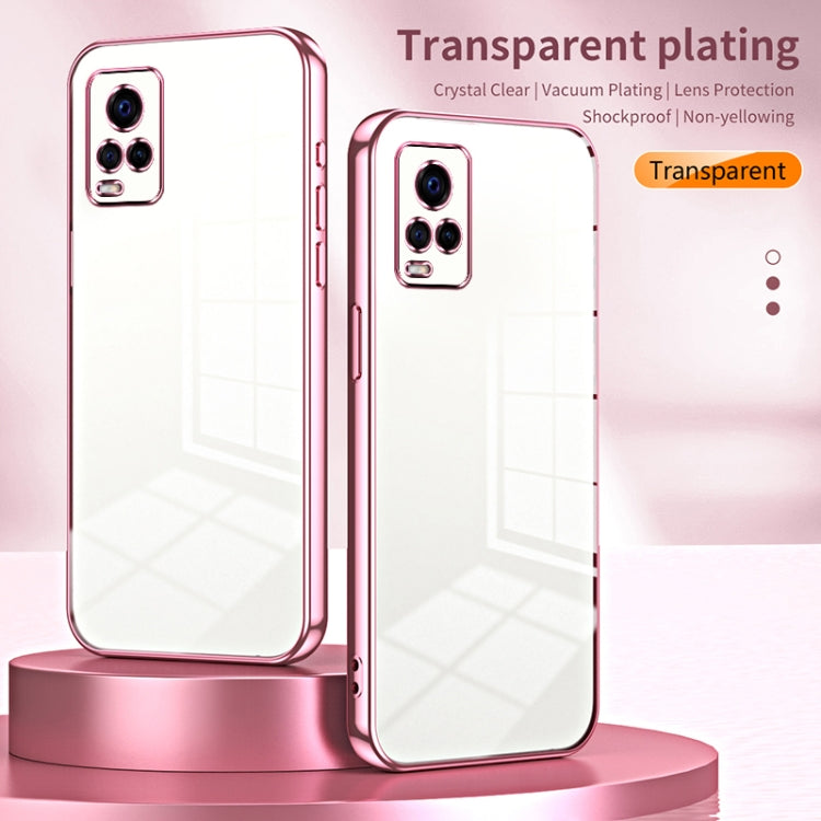 For vivo S7 / V20 Pro Transparent Plating Fine Hole Phone Case(Silver) - vivo Cases by PMC TechLife | Online Shopping South Africa | PMC TechLife | Buy Now Pay Later Mobicred