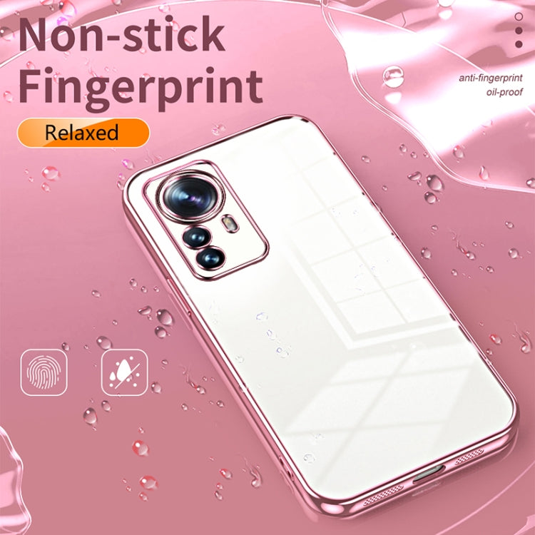 For Xiaomi 12 Pro / 12S Pro Transparent Plating Fine Hole Phone Case(Transparent) - Xiaomi Cases by PMC TechLife | Online Shopping South Africa | PMC TechLife | Buy Now Pay Later Mobicred