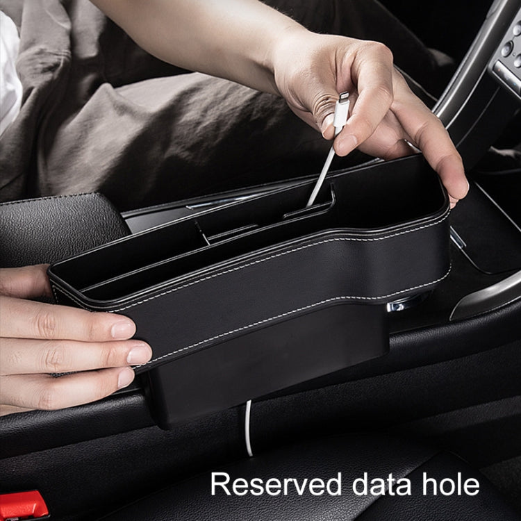 Car Multi-functional Console Box Cup Holder Seat Gap Side Storage Box, Leather Style, Color:Brown(Front Passenger Seat) - Stowing Tidying by PMC TechLife | Online Shopping South Africa | PMC TechLife | Buy Now Pay Later Mobicred