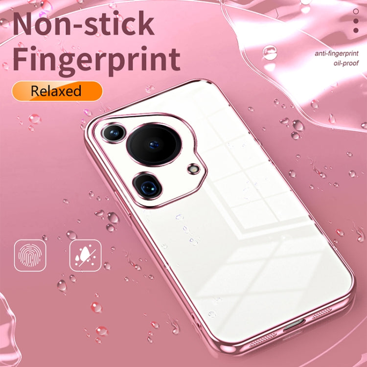 For Huawei Pura 70 Ultra Transparent Plating Fine Hole Phone Case(Transparent) - Huawei Cases by PMC Jewellery | Online Shopping South Africa | PMC Jewellery | Buy Now Pay Later Mobicred