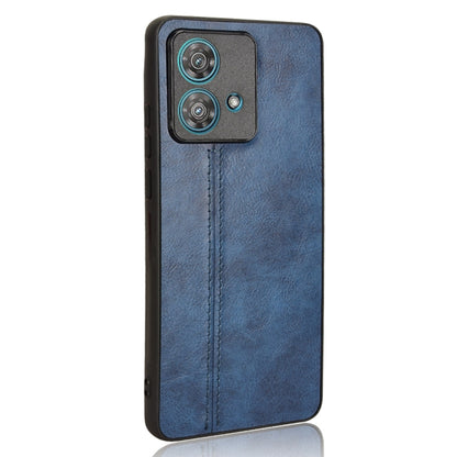 For Motorola Edge 40 Neo 5G Cow Pattern Sewing Back Cover Phone Case(Blue) - Motorola Cases by PMC Jewellery | Online Shopping South Africa | PMC Jewellery