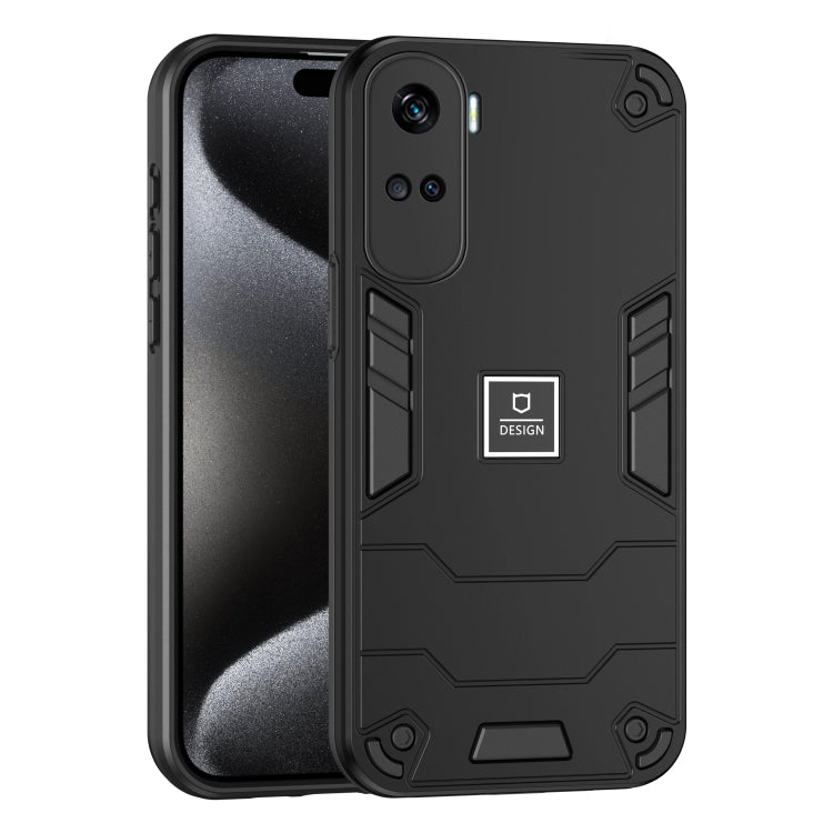 For Honor 90 Lite 2 in 1 Shockproof Phone Case(Black) - Honor Cases by PMC TechLife | Online Shopping South Africa | PMC TechLife