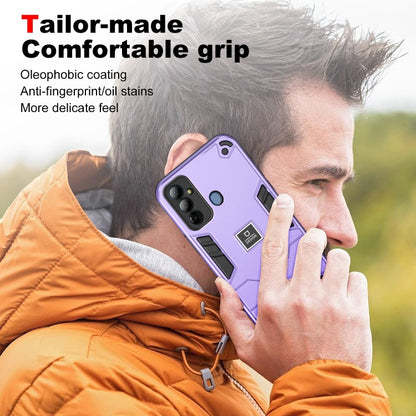 For Tecno Pop 6 Go 2 in 1 Shockproof Phone Case(Purple) - Tecno Cases by PMC Jewellery | Online Shopping South Africa | PMC Jewellery | Buy Now Pay Later Mobicred