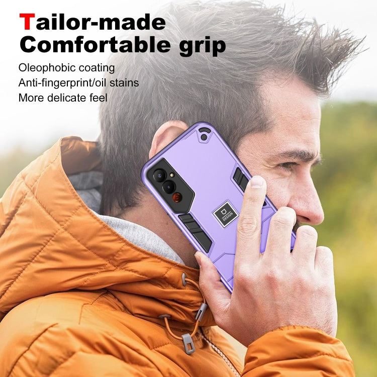 For Tecno Pova 4 2 in 1 Shockproof Phone Case(Purple) - Tecno Cases by PMC Jewellery | Online Shopping South Africa | PMC Jewellery | Buy Now Pay Later Mobicred