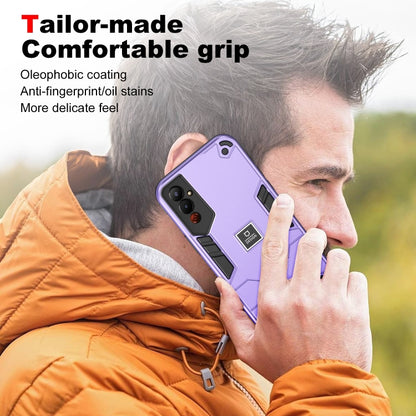 For Tecno Pova 4 2 in 1 Shockproof Phone Case(Purple) - Tecno Cases by PMC Jewellery | Online Shopping South Africa | PMC Jewellery | Buy Now Pay Later Mobicred