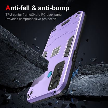 For Tecno Pova Neo 2 in 1 Shockproof Phone Case(Purple) - Tecno Cases by PMC Jewellery | Online Shopping South Africa | PMC Jewellery | Buy Now Pay Later Mobicred