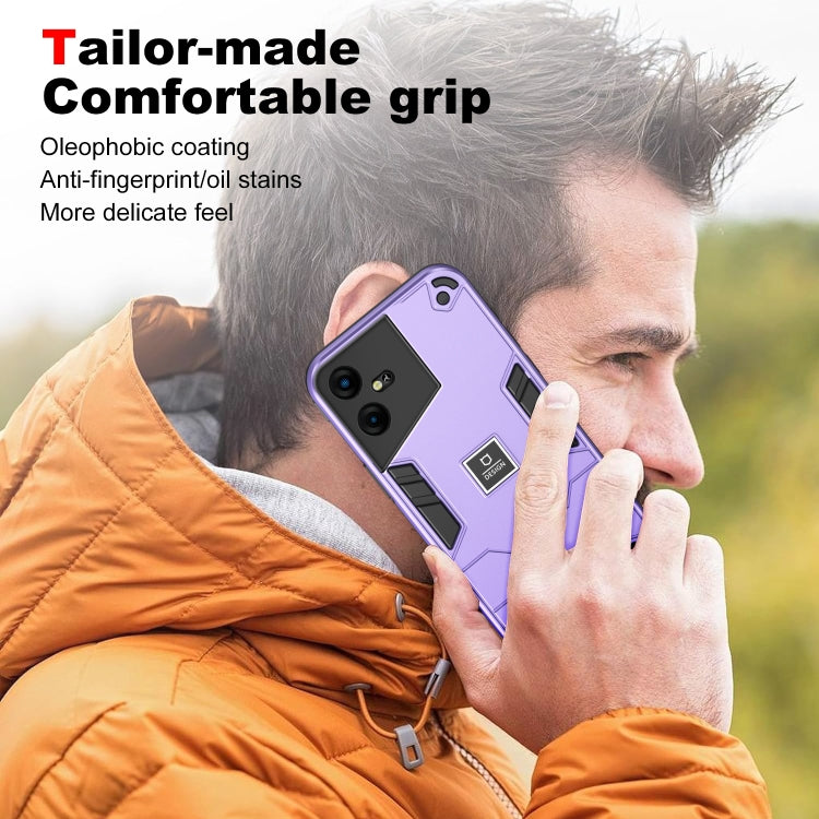 For Tecno Pova Neo 3 2 in 1 Shockproof Phone Case(Purple) - Tecno Cases by PMC Jewellery | Online Shopping South Africa | PMC Jewellery | Buy Now Pay Later Mobicred