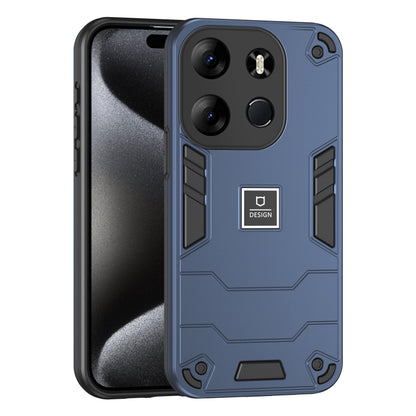 For Tecno Spark Go 2023 2 in 1 Shockproof Phone Case(Blue) - Tecno Cases by PMC Jewellery | Online Shopping South Africa | PMC Jewellery | Buy Now Pay Later Mobicred