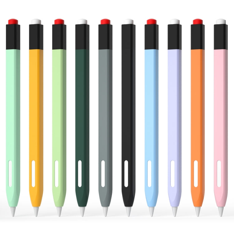 For Apple Pencil 2 Retro Pencil Style Stylus Pen Protective Case(Orange) - free shipping - PMC Jewellery - Order now!
