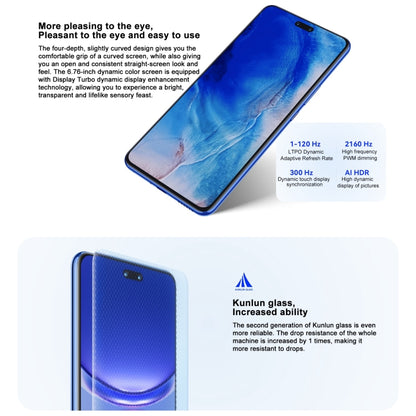 Huawei nova 12 Ultra, 12GB+1TB, Screen Fingerprint Identification, 6.76 inch HarmonyOS 4.0 Octa Core, Network: 4G, NFC, OTG, Not Support Google Play(Blue) - Huawei Mate & P by Huawei | Online Shopping South Africa | PMC Jewellery | Buy Now Pay Later Mobicred