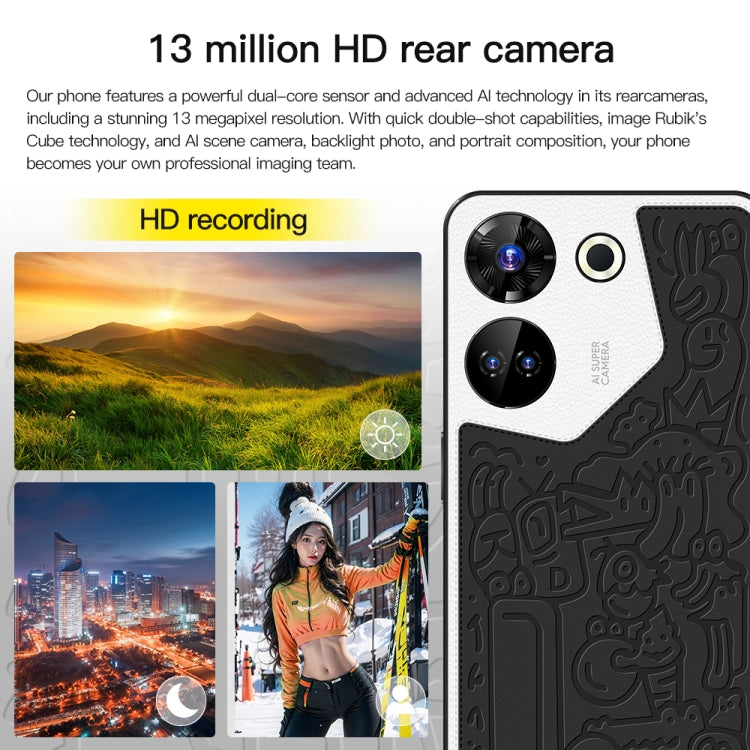 C20 Art Edition, 3GB+32GB, 6.53 inch Face Identification Android 8.1 MTK6753 Octa Core , Network: 4G, Dual SIM(Black) -  by PMC TechLife | Online Shopping South Africa | PMC TechLife