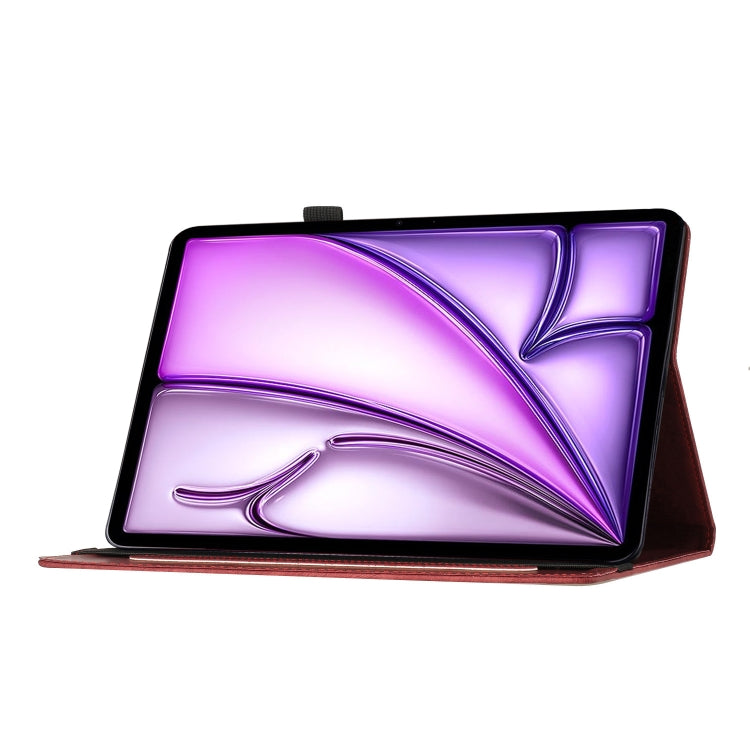 For iPad Air 11 2024 / Air 11 2025 Butterfly Cat Embossing Leather Tablet Case(Red) - iPad Air 11 2025 / 2024 Cases by PMC TechLife | Online Shopping South Africa | PMC TechLife | Buy Now Pay Later Mobicred