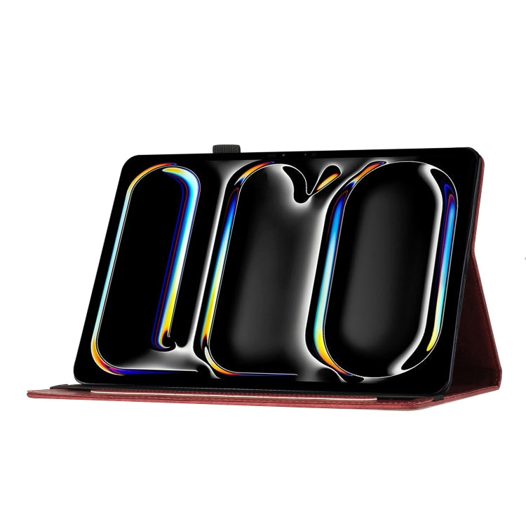 For iPad Pro 13 2024 Butterfly Cat Embossing Leather Tablet Case(Red) - iPad Pro 13 2024 Cases by PMC TechLife | Online Shopping South Africa | PMC TechLife | Buy Now Pay Later Mobicred