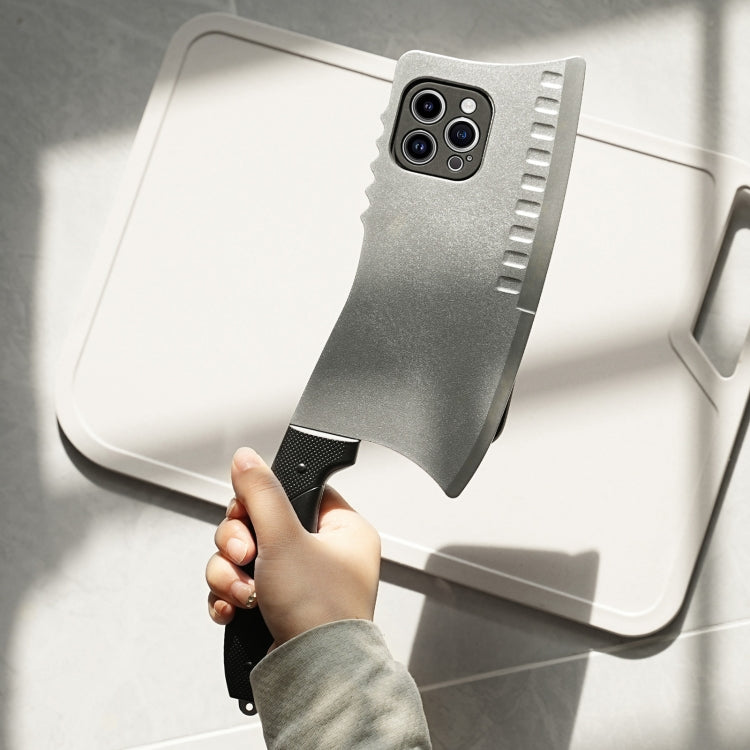 For iPhone 14 Plus Simulated Kitchen Knife TPU + PC Phone Case(Silver) - iPhone 14 Plus Cases by PMC TechLife | Online Shopping South Africa | PMC TechLife