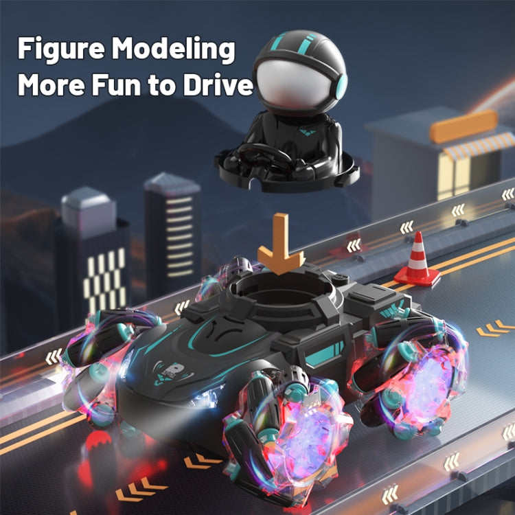 Q169 2.4G Magic Color Projection Stunt Remote Control Car(Black Blue) - RC Cars by PMC Jewellery | Online Shopping South Africa | PMC Jewellery | Buy Now Pay Later Mobicred