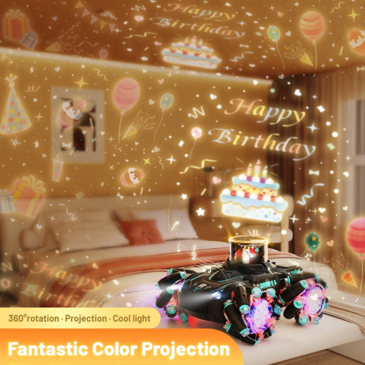 Q169 2.4G Magic Color Projection Stunt Remote Control Car(Black Blue) - RC Cars by PMC Jewellery | Online Shopping South Africa | PMC Jewellery | Buy Now Pay Later Mobicred