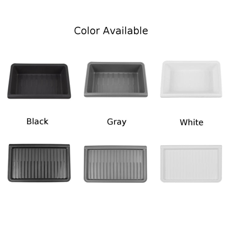 For Tesla Model Y 2021-2023 TPE Storage Organizer Under Car Seat, Style:without Cover(Black) - free shipping - PMC TechLife - Order now!
