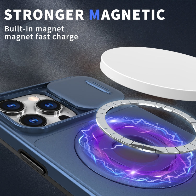 For iPhone 16 Pro Max Camshield MagSafe Ring Holder Armor Phone Case(Blue) - iPhone 16 Pro Max Cases by PMC TechLife | Online Shopping South Africa | PMC TechLife | Buy Now Pay Later Mobicred