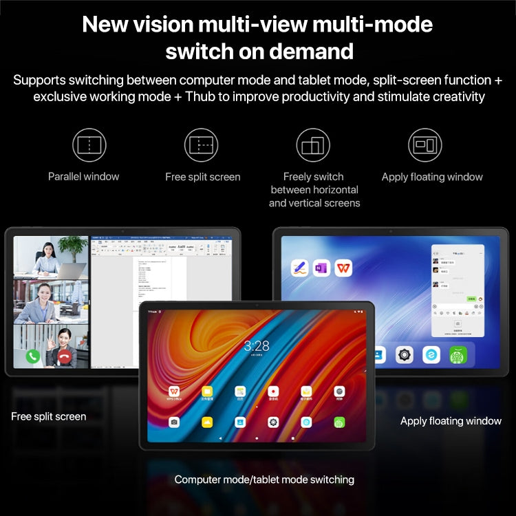 Lenovo K10 Pro 5G LTE Tablet, 6GB+128GB, 10.6 inch Android 13, Qualcomm Snapdragon 695 Octa Core, Support Face Identification(Grey) - free shipping - PMC TechLife - Order now!