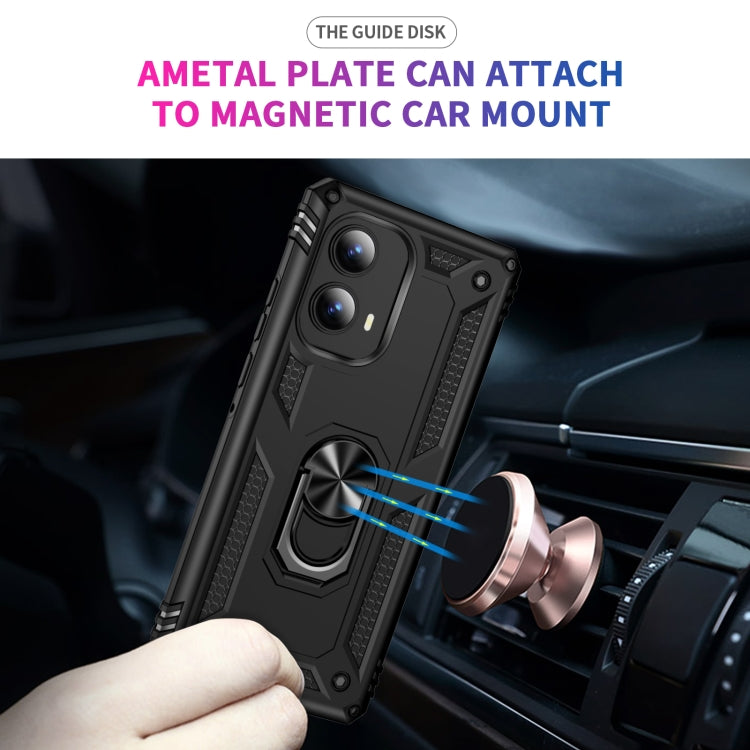 For Motorola Edge 2024 Shockproof TPU + PC Phone Case with Holder(Black) - free shipping - PMC Jewellery - Order now!