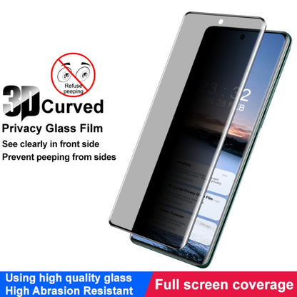 For vivo X100 5G/X100 Pro 5G IMAK 3D Curved Privacy Anti-glare Tempered Glass Film - X100 Tempered Glass by imak | Online Shopping South Africa | PMC Jewellery | Buy Now Pay Later Mobicred