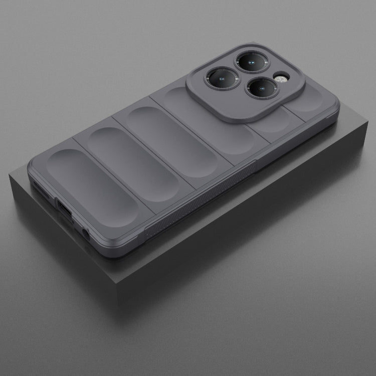 For Infinix Hot 40 Pro / Hot 40 Magic Shield TPU + Flannel Phone Case(Dark Grey) - Infinix Cases by PMC TechLife | Online Shopping South Africa | PMC TechLife | Buy Now Pay Later Mobicred