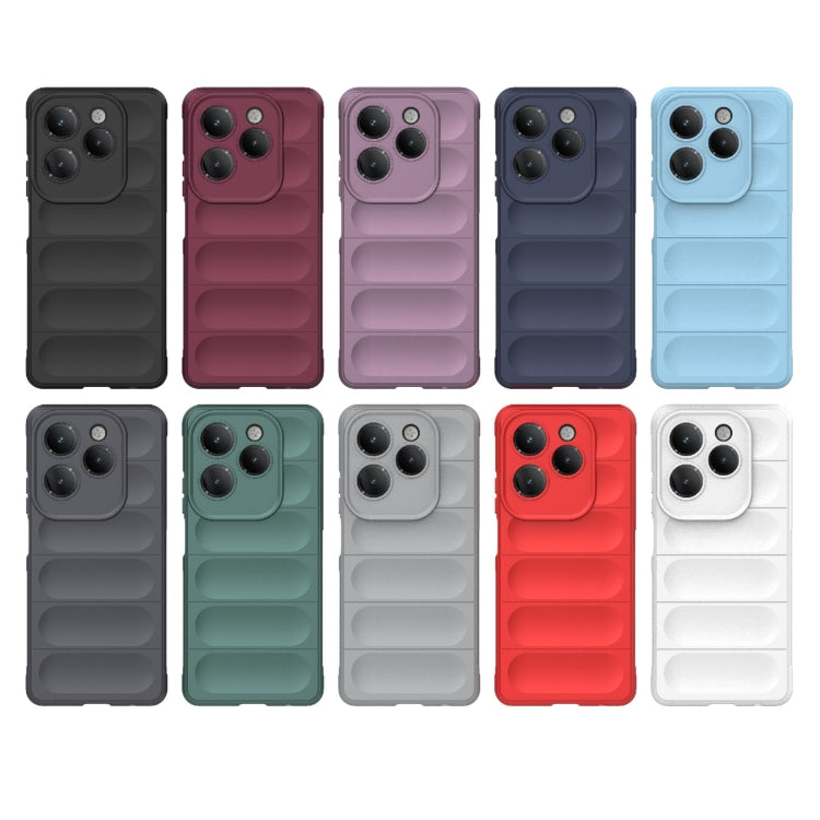 For Infinix Hot 40 Pro / Hot 40 Magic Shield TPU + Flannel Phone Case(Wine Red) - Infinix Cases by PMC TechLife | Online Shopping South Africa | PMC TechLife | Buy Now Pay Later Mobicred