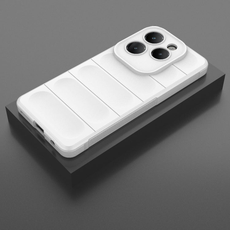 For Infinix Hot 40 Pro / Hot 40 Magic Shield TPU + Flannel Phone Case(White) - Infinix Cases by PMC TechLife | Online Shopping South Africa | PMC TechLife | Buy Now Pay Later Mobicred