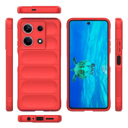 For Infinix Note 30 4G Magic Shield TPU + Flannel Phone Case(Red) - Infinix Cases by PMC Jewellery | Online Shopping South Africa | PMC Jewellery | Buy Now Pay Later Mobicred