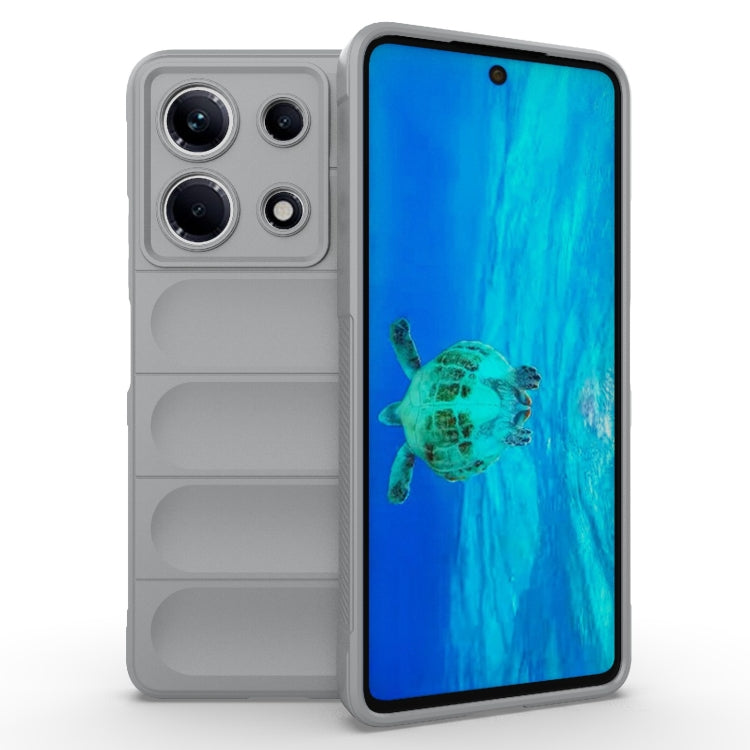 For Infinix Note 30 4G Magic Shield TPU + Flannel Phone Case(Grey) - Infinix Cases by PMC TechLife | Online Shopping South Africa | PMC TechLife | Buy Now Pay Later Mobicred