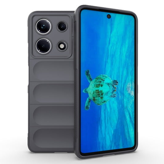 For Infinix Note 30 4G Magic Shield TPU + Flannel Phone Case(Dark Grey) - Infinix Cases by PMC Jewellery | Online Shopping South Africa | PMC Jewellery | Buy Now Pay Later Mobicred