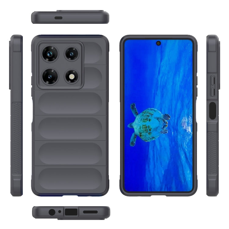 For Infinix Note 30 Pro X6788 Magic Shield TPU + Flannel Phone Case(Dark Grey) - Infinix Cases by PMC Jewellery | Online Shopping South Africa | PMC Jewellery | Buy Now Pay Later Mobicred