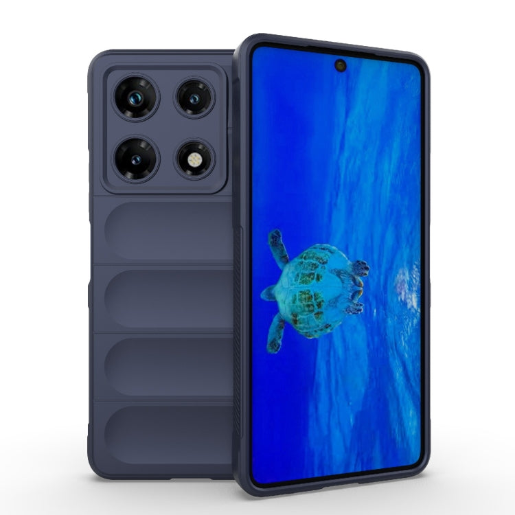 For Infinix Note 30 Pro X6788 Magic Shield TPU + Flannel Phone Case(Dark Blue) - Infinix Cases by PMC TechLife | Online Shopping South Africa | PMC TechLife | Buy Now Pay Later Mobicred