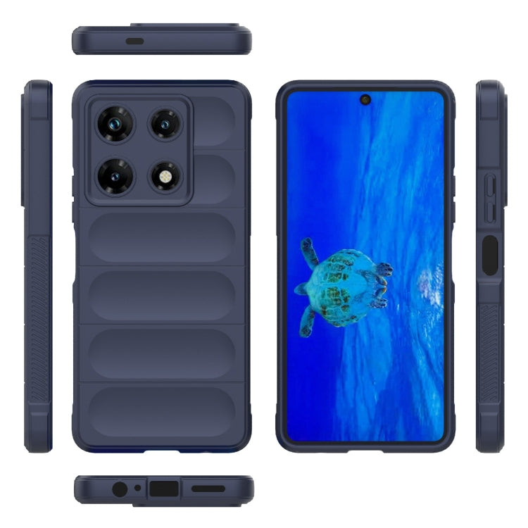 For Infinix Note 30 Pro X6788 Magic Shield TPU + Flannel Phone Case(Dark Blue) - Infinix Cases by PMC TechLife | Online Shopping South Africa | PMC TechLife | Buy Now Pay Later Mobicred