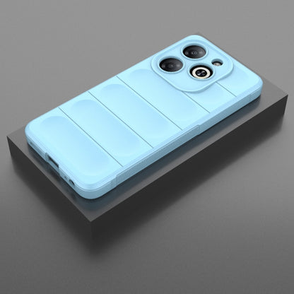 For Infinix Smart 8 Magic Shield TPU + Flannel Phone Case(Light Blue) - Infinix Cases by PMC Jewellery | Online Shopping South Africa | PMC Jewellery | Buy Now Pay Later Mobicred