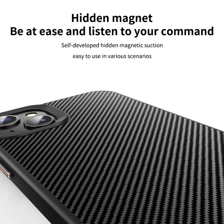 For iPhone 14 MagSafe Kevlar Fiber Shockproof Phone Case(Black) - iPhone 14 Cases by PMC TechLife | Online Shopping South Africa | PMC TechLife