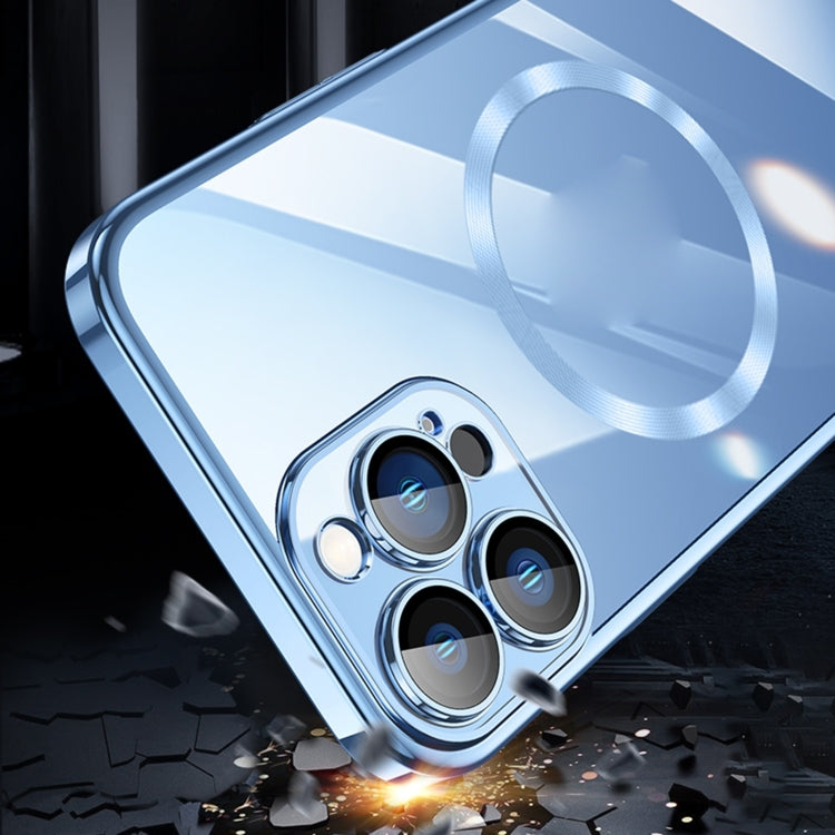 For iPhone 15 Pro Magsafe Magnetic Electroplated PC Phone Case(Transparent) - iPhone 15 Pro Cases by PMC TechLife | Online Shopping South Africa | PMC TechLife