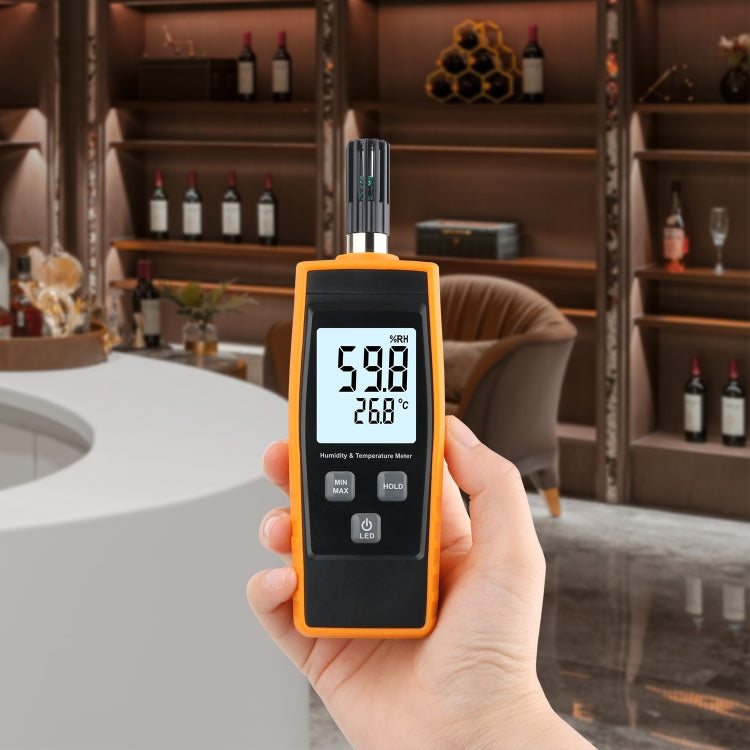 RZ852 Digital Temperature and Humidity Meter(Orange) - Thermostat & Thermometer by PMC TechLife | Online Shopping South Africa | PMC TechLife