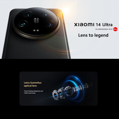 Xiaomi 14 Ultra, 16GB+1TB,  6.73 inch Xiaomi HyperOS Snapdragon 8 Gen 3 Octa Core 4nm up to 3.3GHz, NFC, Network: 5G(Black) - Xiaomi MI by Xiaomi | Online Shopping South Africa | PMC Jewellery | Buy Now Pay Later Mobicred