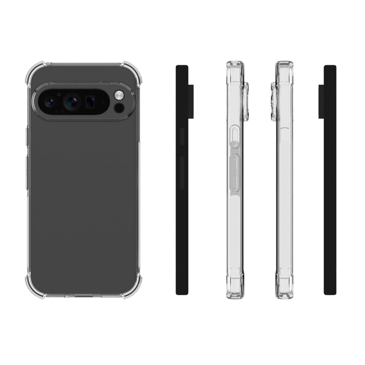 For Google Pixel 9 Pro XL Shockproof Non-slip Thickening TPU Phone Case(Transparent) - free shipping - PMC TechLife - Order now!