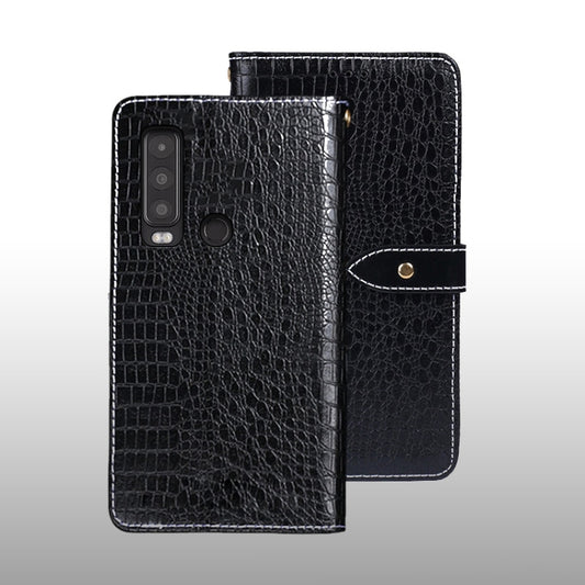 For CAT S75 idewei Crocodile Texture Leather Phone Case(Black) - More Brand by idewei | Online Shopping South Africa | PMC Jewellery | Buy Now Pay Later Mobicred