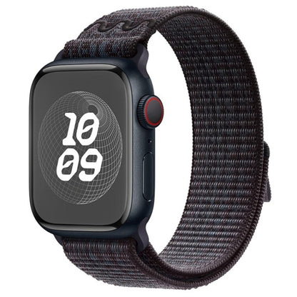 For Apple Watch Ultra 2 49mm Loop Nylon Watch Band(Black Blue) - Watch Bands by PMC Jewellery | Online Shopping South Africa | PMC Jewellery | Buy Now Pay Later Mobicred