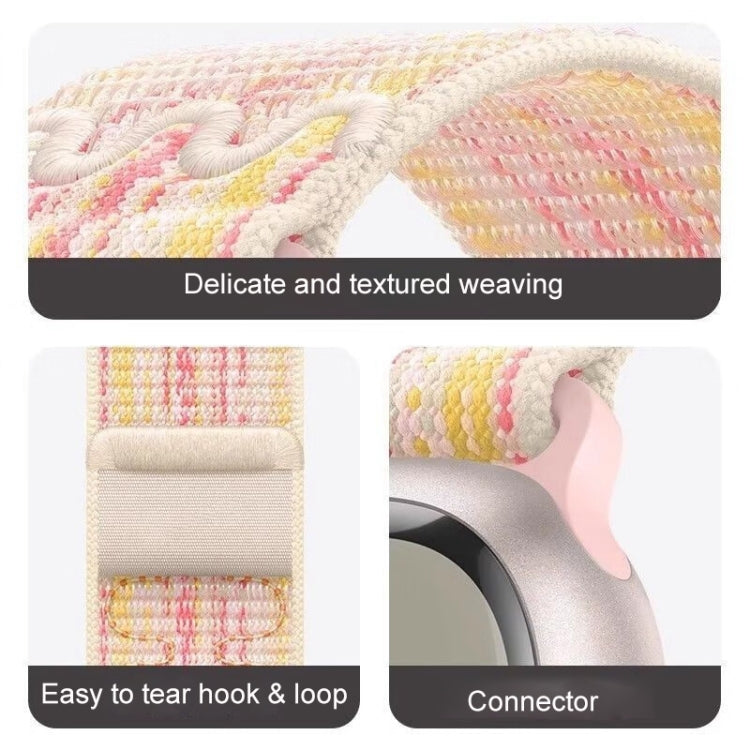 For Apple Watch Series 10 46mm / 9 45mm Loop Nylon Watch Band(Starlight) - free shipping - PMC TechLife - Order now!