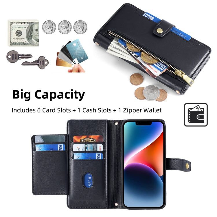 For itel Vision 1 Pro Sheep Texture Cross-body Zipper Wallet Leather Phone Case(Black) - free shipping - PMC TechLife - Order now!